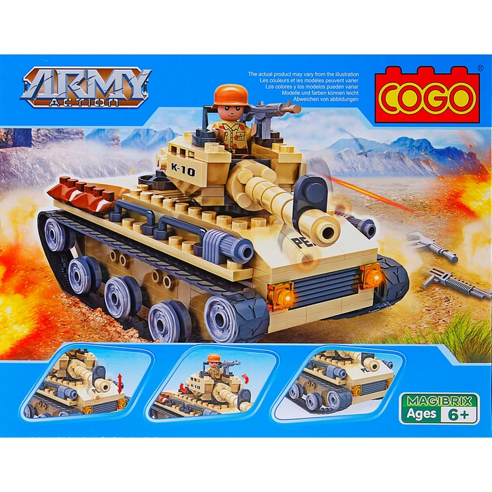 Конструктор Армия «Танк», 192 детали