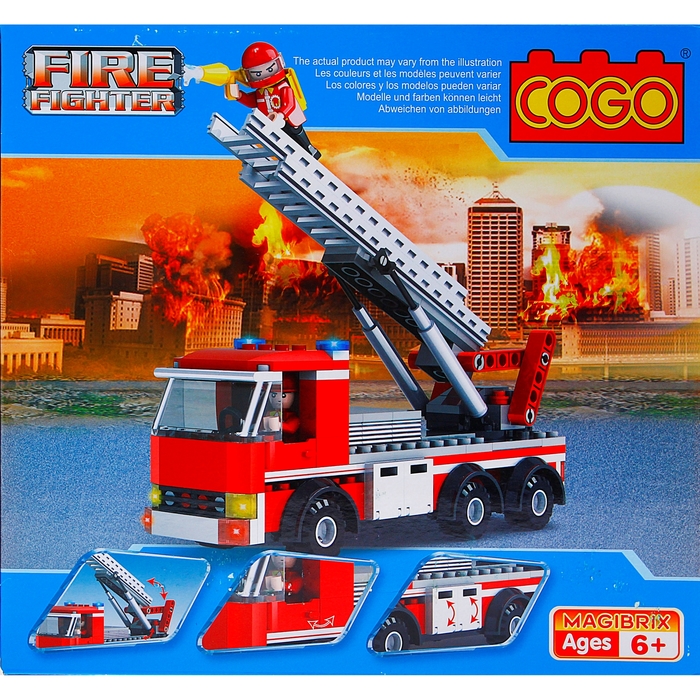 Конструктор «Пожарная машина», 220 деталей