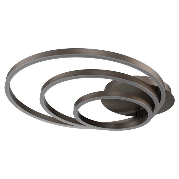 фото Светильник потолочный indigo, 14003/3c brown. 3х100вт, led, 7000лм, 3000-6000к, пульт ик, 870х800х160 мм, цвет белый матовый