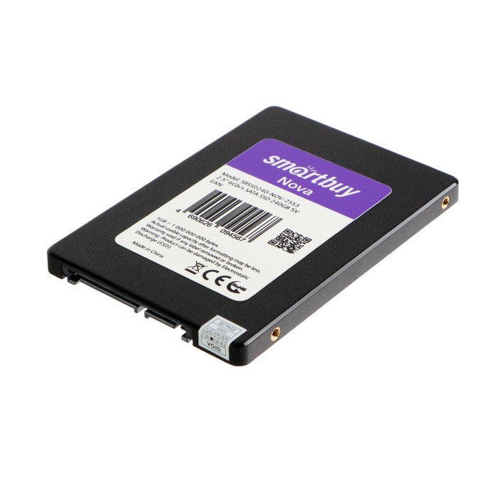 

Накопитель SSD Smartbuy Nova, SATA III, 120 Гб, 2.5", TLC