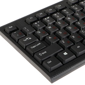 

Комплект клавиатура и мышь Smartbuy ONE 227367, проводной, мембранный,1000 dpi,USB, черный