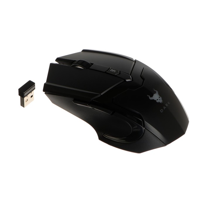 Мышь Smartbuy RUSH Dark, игровая, беспроводная, 1600 dpi, 2хААА, USB, подсветка, чёрная мышь smartbuy rush dark игровая беспроводная 1600 dpi 2хааа usb подсветка чёрная smartbuy 938