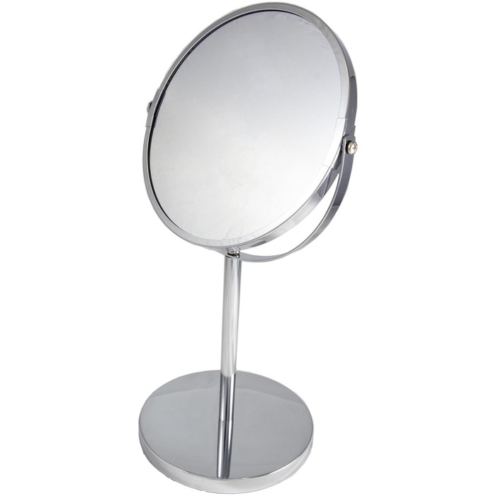 фото Зеркало настольное косметическое для макияжа unistor smile, для ванной диаметром 17 см
