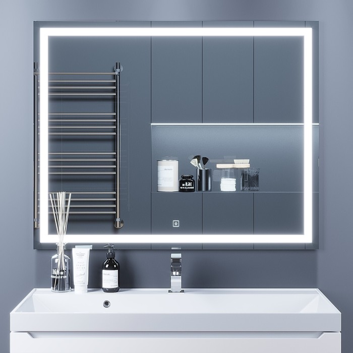 

Зеркало Uperwood Tanos,100х80см, LED подсветка, сенсорный выключатель, антизапотевание