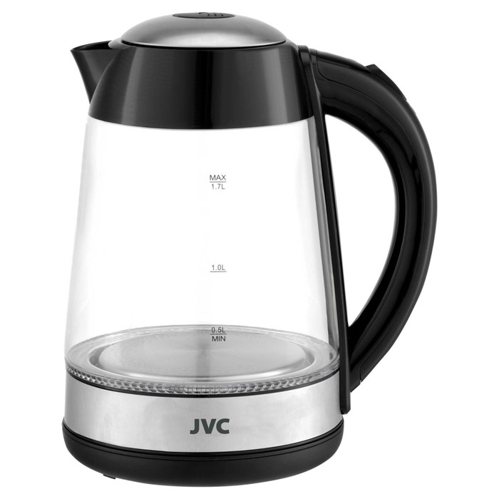 Чайник электрический jvc JK-KE1705 стеклянный 2200 Вт 17 л чёрный 185000₽