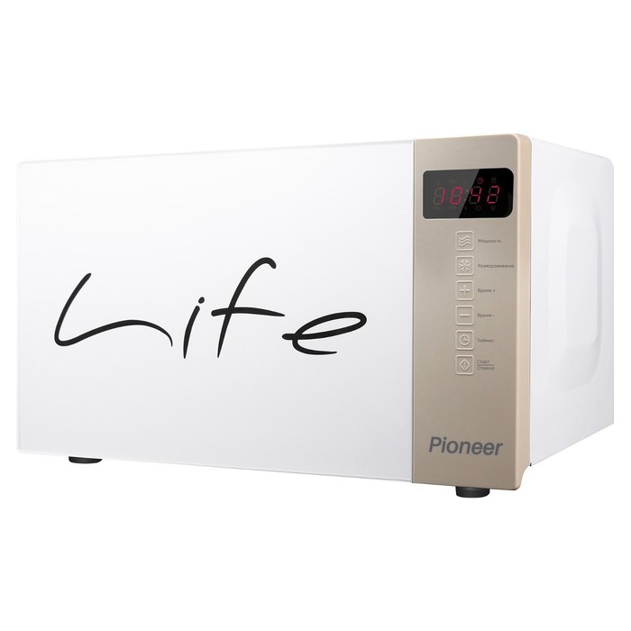 

Микроволновая печь Pioneer MW262S, 700 Вт, 5 уровней мощности, 20 л, цвет белый с кремовым