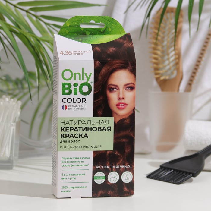 

Краска для волос кератиновая Only Bio Color эффектный мокко, 50 мл