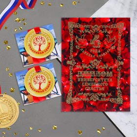 Набор диплом с медалями 'Годовщина свадьбы  4 года' Ош
