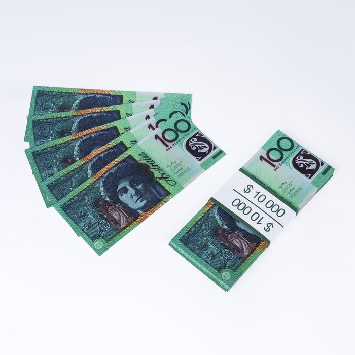Набор сувенирных денег 100 австралийских долларов отрывной блокнот пачка денег 100 долларов в твёрдом переплёте