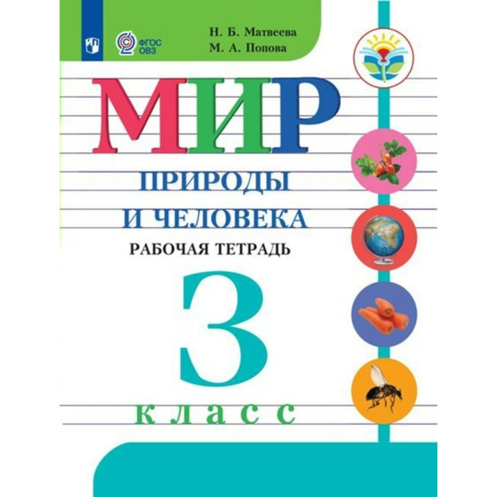 

Мир природы и человека. 3 класс. Рабочая тетрадь. Коррекционная школа. Матвеева Н.Б.