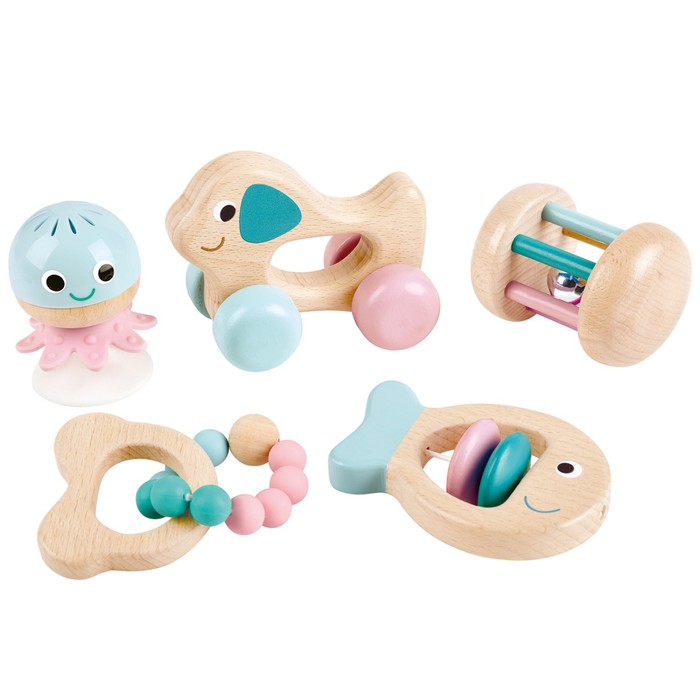 

Подарочный набор: игрушки-погремушки Hape для малышей