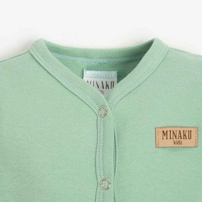 фото Комбинезон детский minaku, цвет зелёный, рост 68-74 см