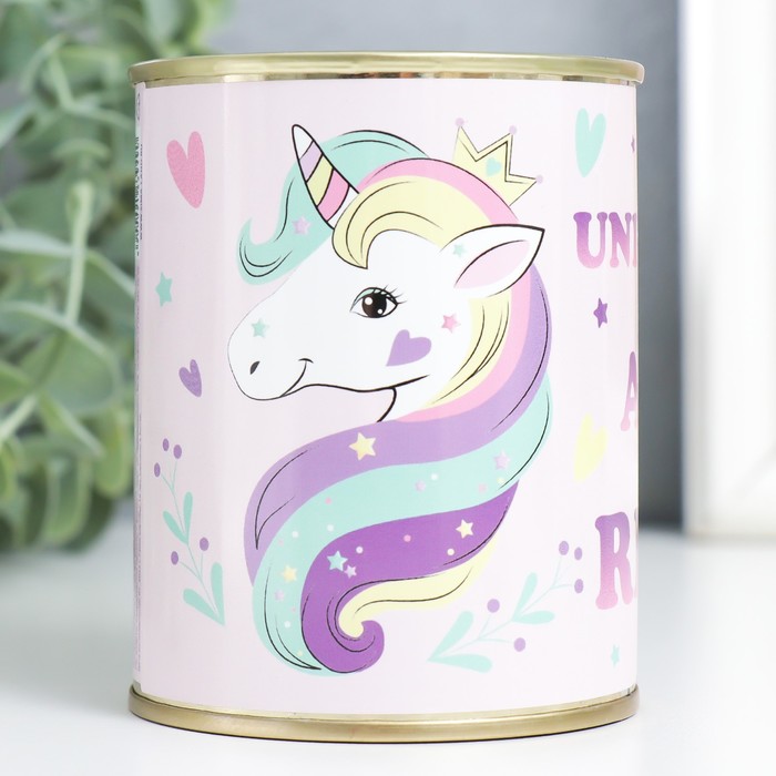 

Сувенирный набор-маска,наклейки,спонж в банке "Единороги существуют"