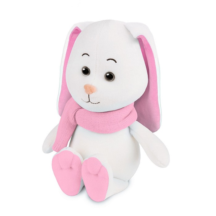 Мягкая игрушка «Зайка Снежинка», с длинными ушами в шарфе, 20 см