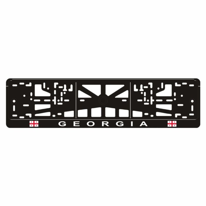 

Рамка для автомобильного номера "GEORGIA с флагами"