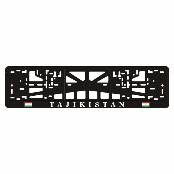 фото Рамка для автомобильного номера "tajikistan с флагами" арт рэйсинг