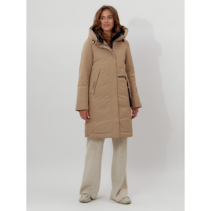 фото Пальто утеплённое женское, цвет горчичный, размер 44 mtforce