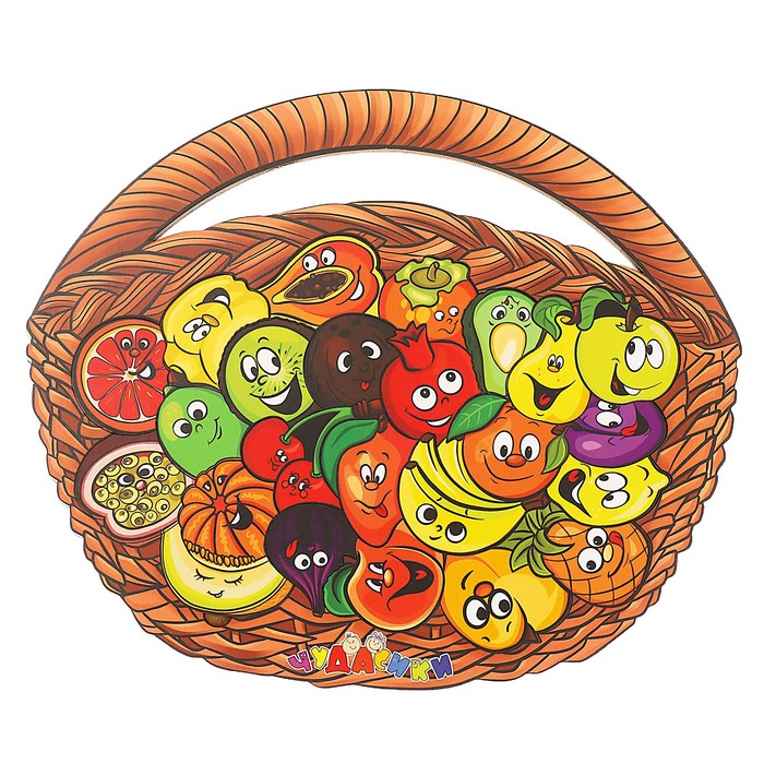Пазл-головоломка «Корзина фруктов» корзина фруктов букет из фруктов box vitamin 5 кг
