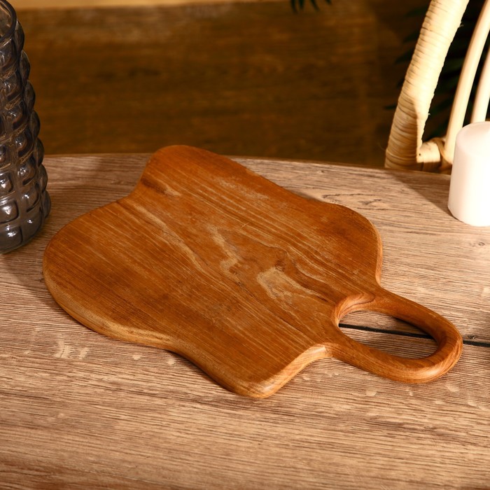 фото Доска разделочная 35х25х2 см, тиковое дерево