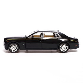 

Машина металлическая Rolls-Royce Phantom, 1:24, открываются двери, капот, багажник, цвет чёрный