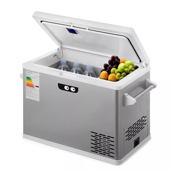Автомобильный холодильник КТ-2423, 50 л, 45 Вт, цвет серебристый