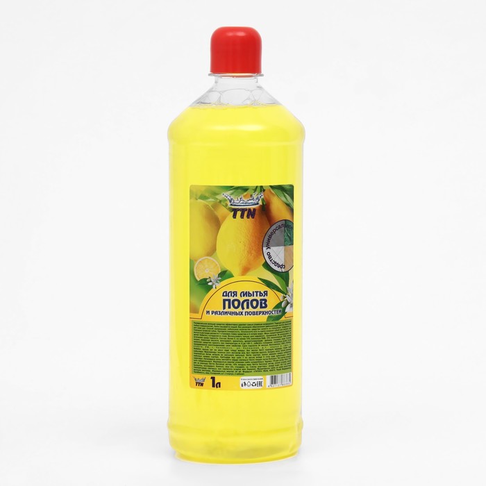 Средство для мытья пола TITAN Лимон, универсальное, ПЭТ, 1 л