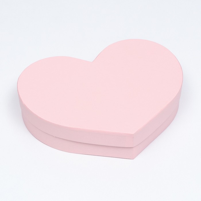 Коробка сердце Нежность, розовый, 25 х 20 х 5 см