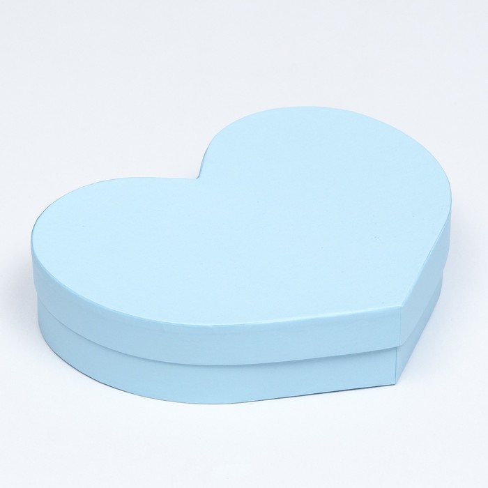 Коробка сердце Небо , голубой, 25 х 20 х 5 см