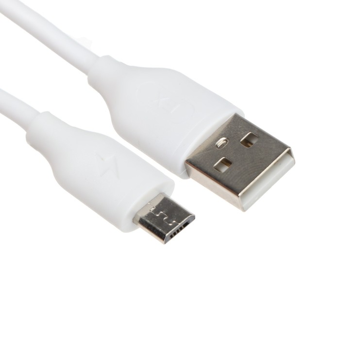 фото Сетевое зарядное устройство exployd ex-z-1423, 2 usb, 2.4 а, кабель microusb, 1 м, белое