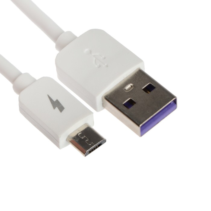 Кабель Exployd EX-K-1390, microUSB - USB, 2.4 А, 2 м, силиконовая оплетка, белый кабель exployd classic ex k 492 microusb usb 1 м черный