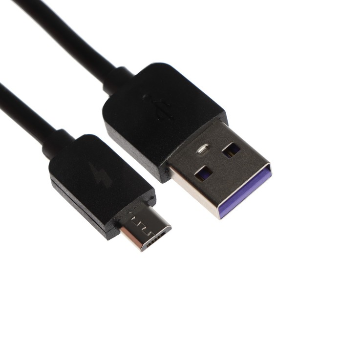 Кабель Exployd EX-K-1389, microUSB - USB, 2.4 А, 2 м, силиконовая оплетка, черный