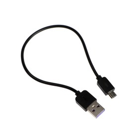 Кабель Exployd EX-K-1387, microUSB - USB, 2.4 А, 0.25 м, силиконовая оплетка, черный Ош