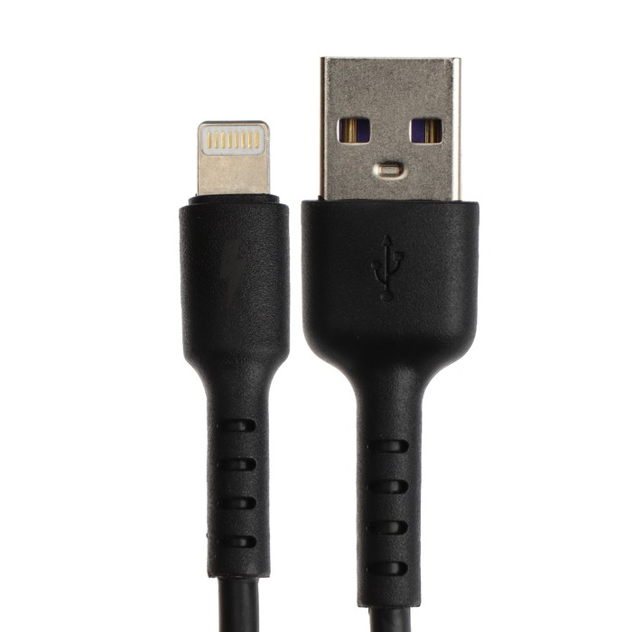 фото Кабель exployd ex-k-1383, lightning - usb, 2.4 а, 2 м, силиконовая оплетка, черный