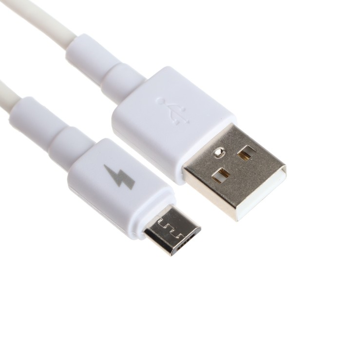 Кабель Exployd EX-K-1149, microUSB - USB, 2 А, 1 м, зарядка + передача данных, белый кабель exployd ex k 807 microusb usb 1 а 3 м черный