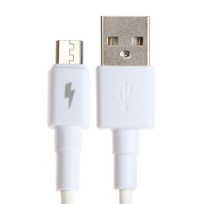 фото Кабель exployd ex-k-1149, microusb - usb, 2 а, 1 м, зарядка + передача данных, белый