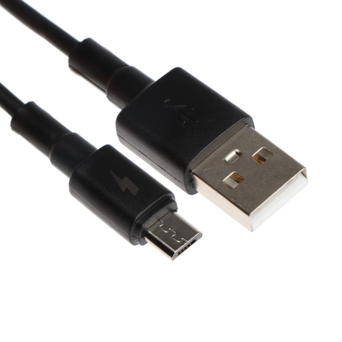 Кабель Exployd EX-K-1148, microUSB - USB, 2 А, 1 м, зарядка + передача данных, черный кабель exployd classic ex k 492 microusb usb 1 м черный