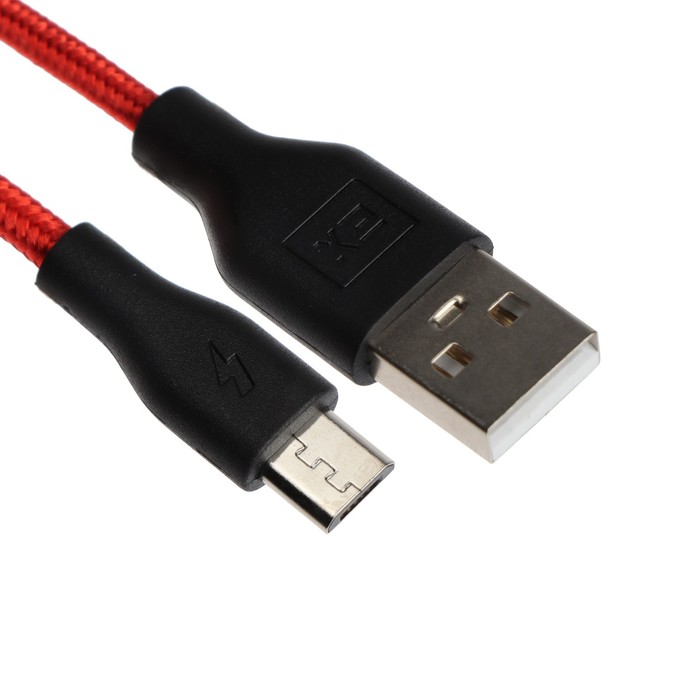 Кабель Exployd Classic EX-K-494, microUSB - USB, 1 м, красный аксессуар exployd usb microusb 1m white ex k 1308