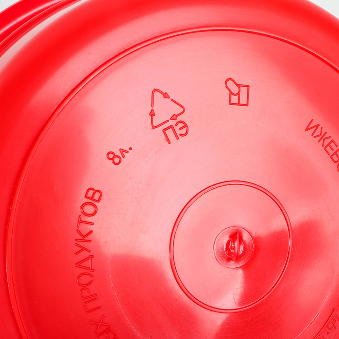 Таз пластиковый 8 л, особо прочный, цвет МИКС