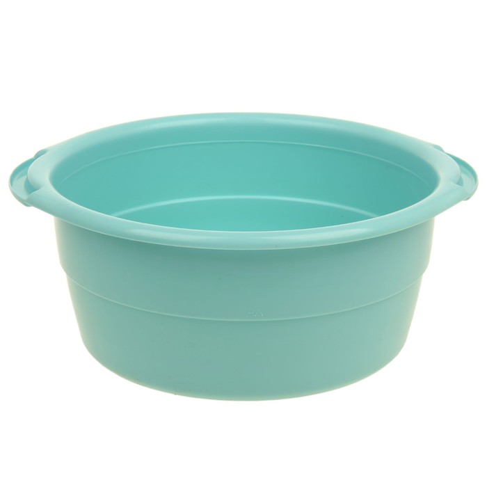 Таз пластиковый 8 л, особо прочный, цвет МИКС