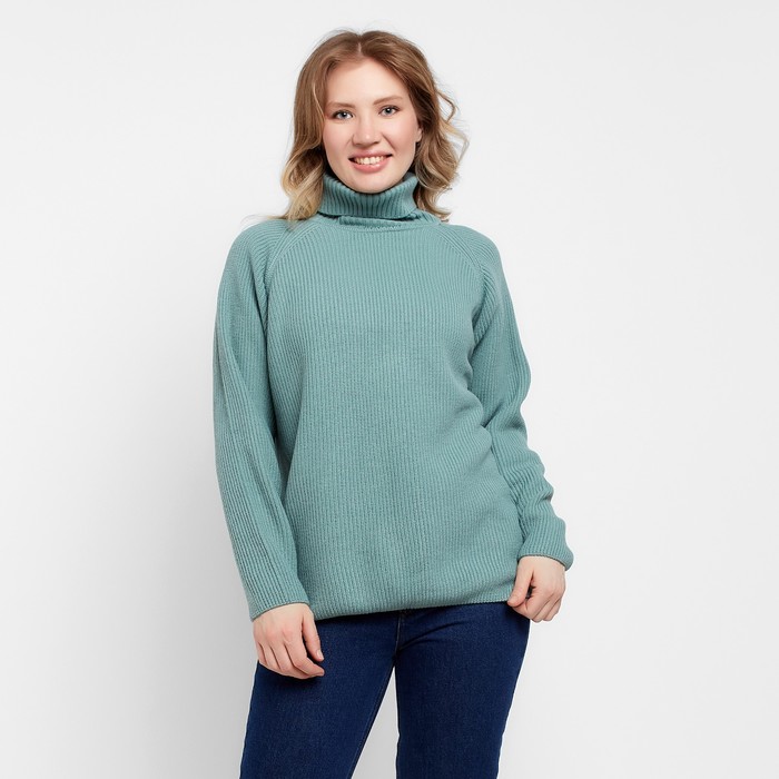 

Джемпер женский MINAKU: Casual Collection цвет оливковый, размер 50