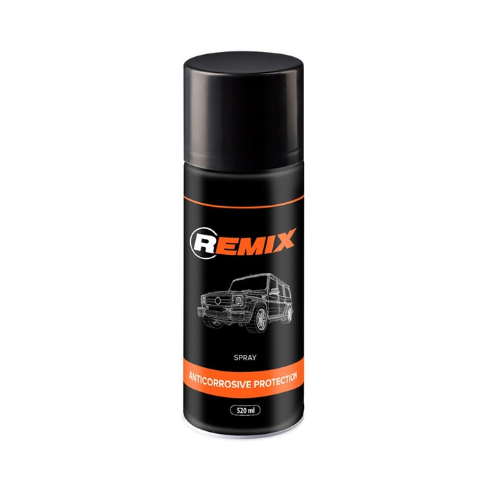 Покрытие антикоррозионное REMIX SPRAY ANTICORROSIVE PROTECTION, черный, 520 мл