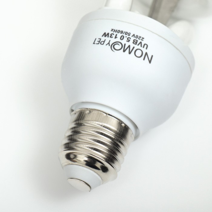 Лампа для террариума UVB 5.0 NomoyPet, 13 Вт, цоколь Е27