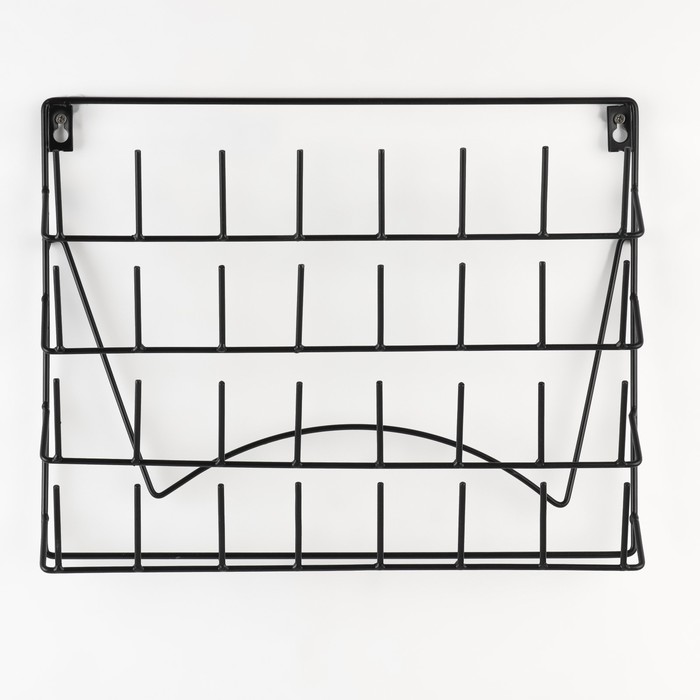 Органайзер настенный для ниток на 32 катушки 40*31см металл чёрный