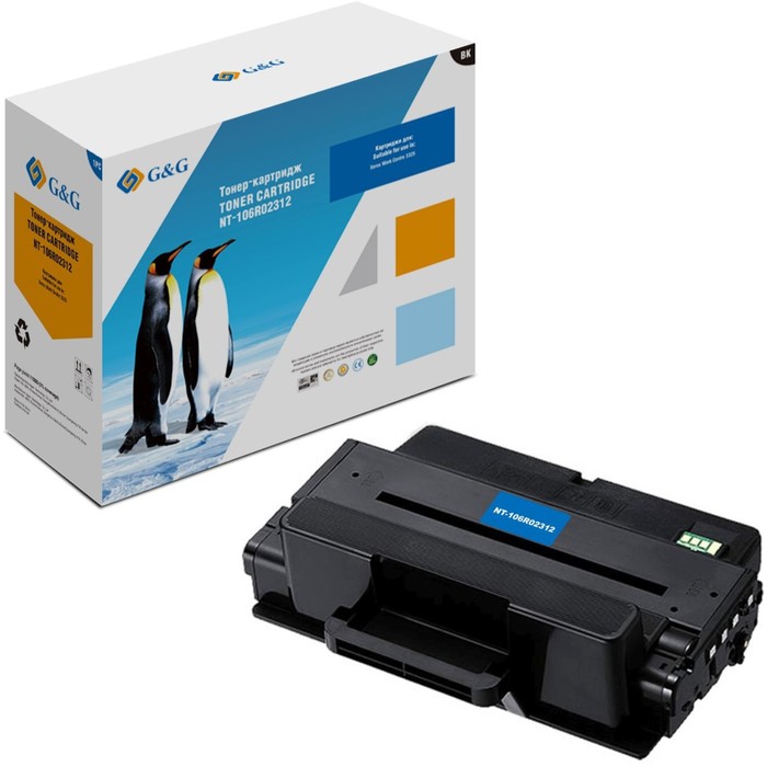 

Картридж G&G NT-106R02312, для Xerox WorkCentre 3325, 11000стр, чёрный