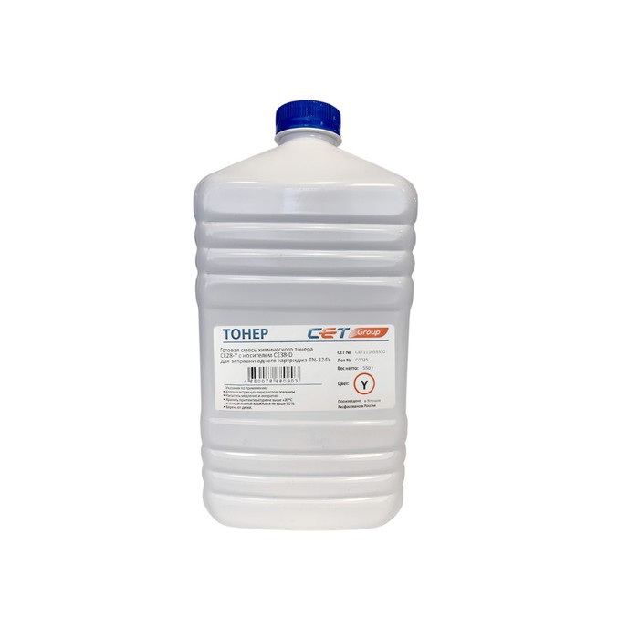 

Тонер Cet CE28-Y/CE28-D CET111055550, девелопер, для Konica C258/308, бутылка 550гр, жёлтый