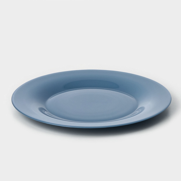 Тарелка плоская «Дымчатый аметист», d=25 см, цвет синий