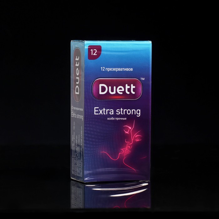 Презервативы DUETT Extra Strong 12 шт презервативы duett xxl 12 шт