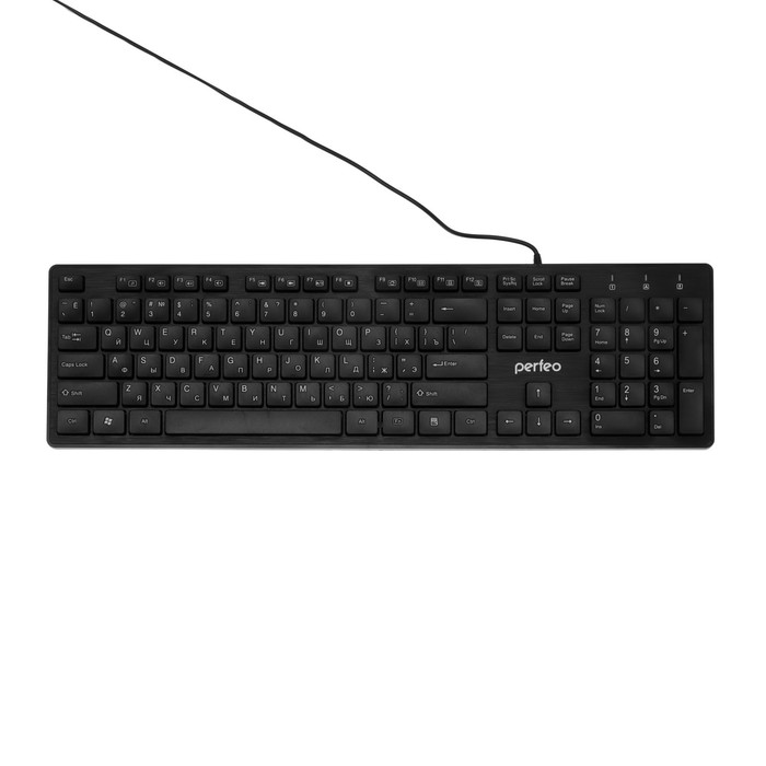 

Клавиатура Perfeo "CONTENT", проводная, мембранная, 104 клавиши, USB, чёрная