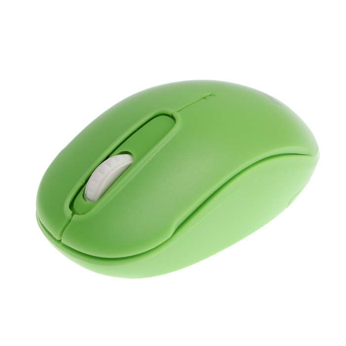 

Мышь Perfeo "COMFORT", беспроводная, оптическая, 1000 dpi, 2xAAA (не в компл), зелёная