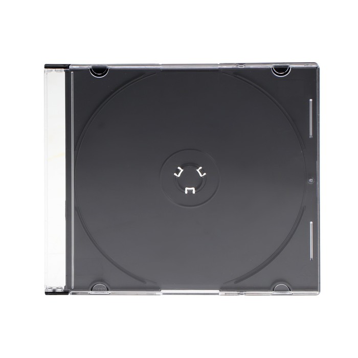 фото Бокс cdb-sl для cd/dvd дисков, вместимость 1 шт, пластик, прозрачный